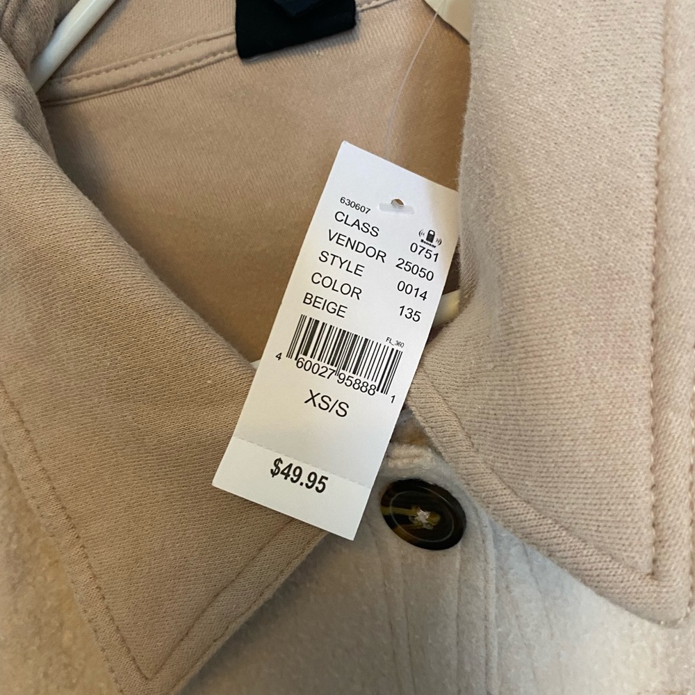 Beige shacket
